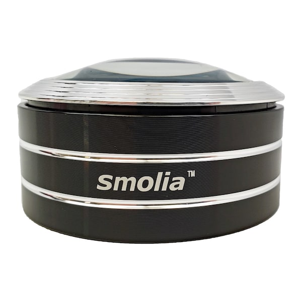 Visee LED Magnifier, 3x to 5x, 3 LEDs, Rechargeable, Black Smolia C Black - main